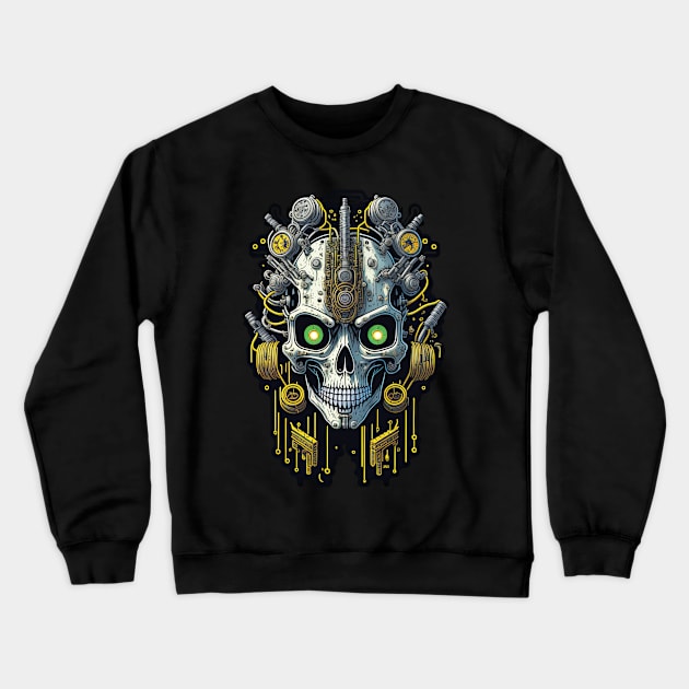 Cyborg Heads S03 D72 Crewneck Sweatshirt by Houerd